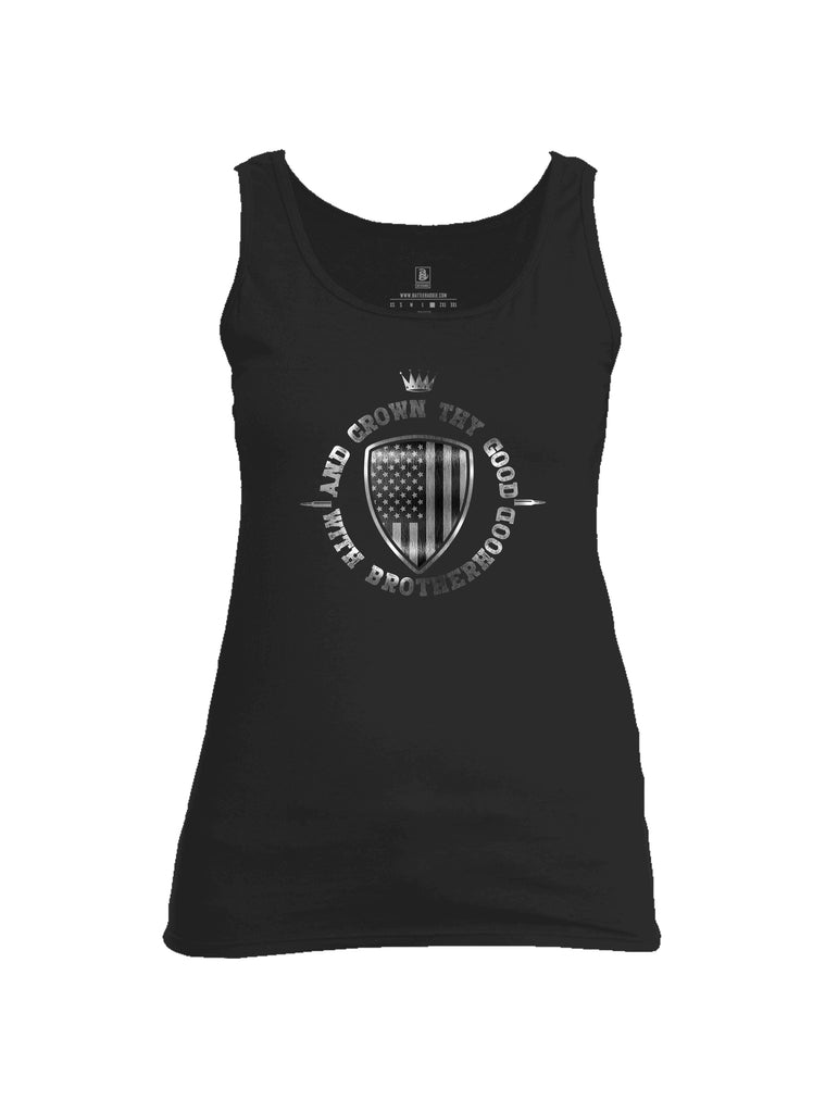 Battleraddle And Crown Thy Good With Brotherhood Womens Cotton Tank Top
