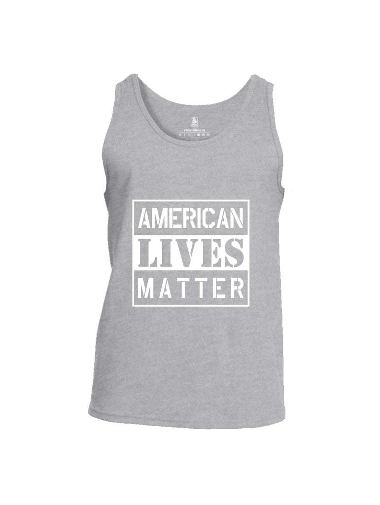 Battleraddle American Lives Matter Men Cotton Cotton Tank Top