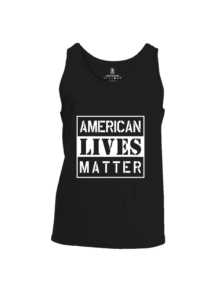 Battleraddle American Lives Matter Men Cotton Cotton Tank Top