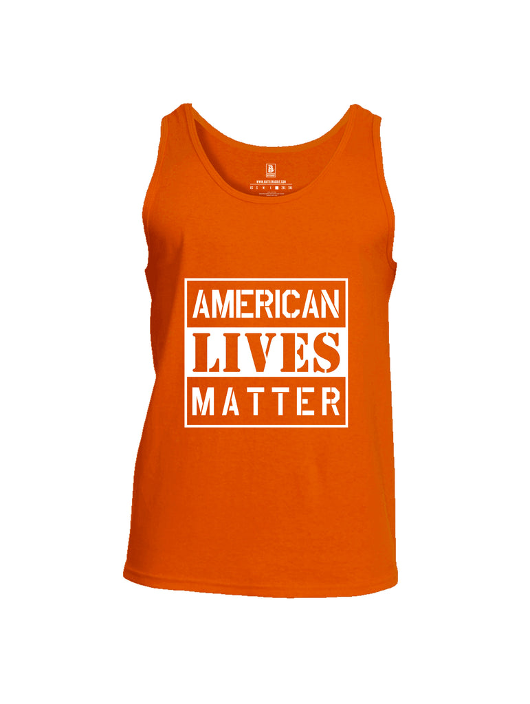 Battleraddle American Lives Matter Men Cotton Cotton Tank Top