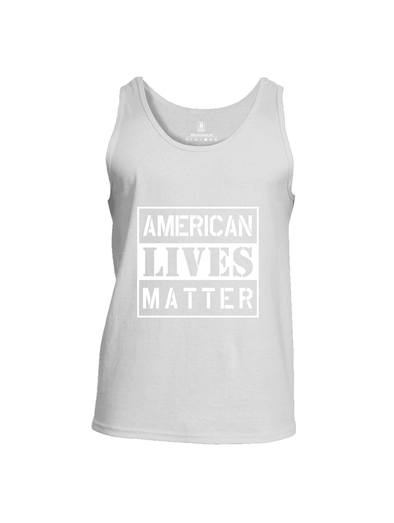 Battleraddle American Lives Matter Men Cotton Cotton Tank Top