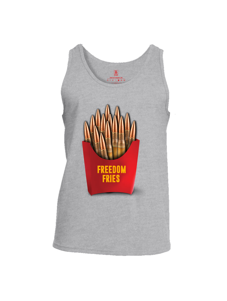Battleraddle Freedom Fries Men Cotton Cotton Tank Top