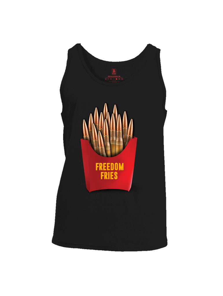 Battleraddle Freedom Fries Men Cotton Cotton Tank Top