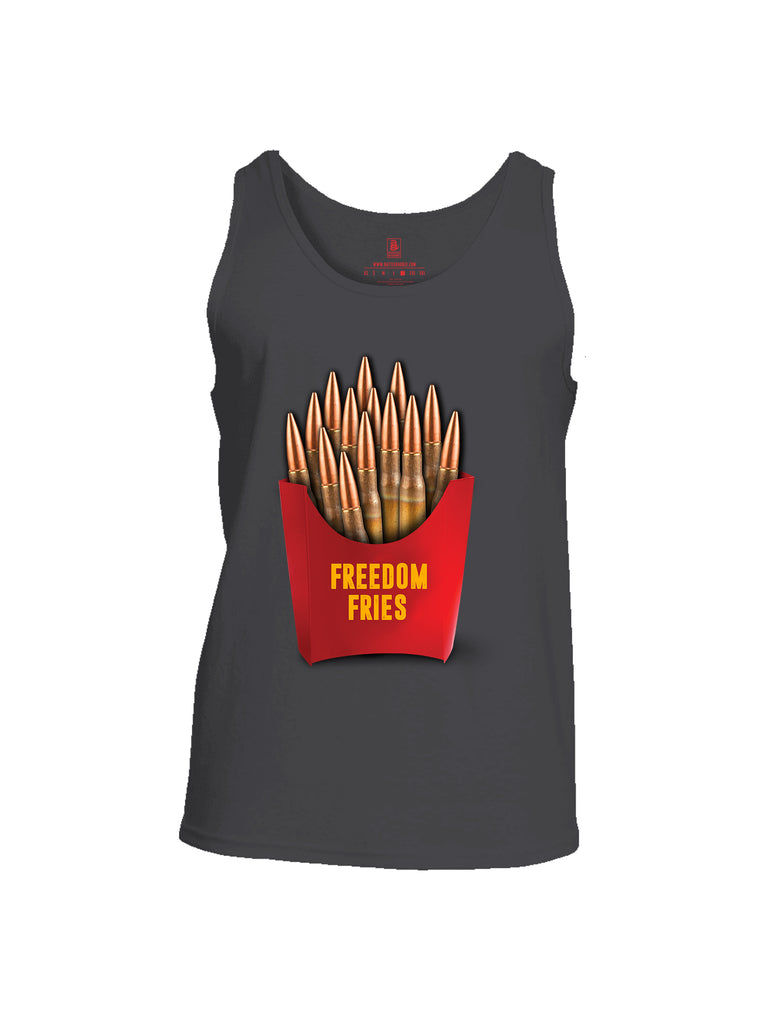 Battleraddle Freedom Fries Men Cotton Cotton Tank Top