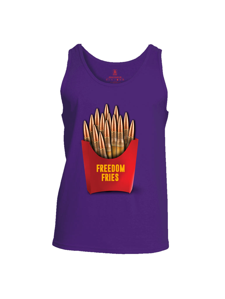 Battleraddle Freedom Fries Men Cotton Cotton Tank Top