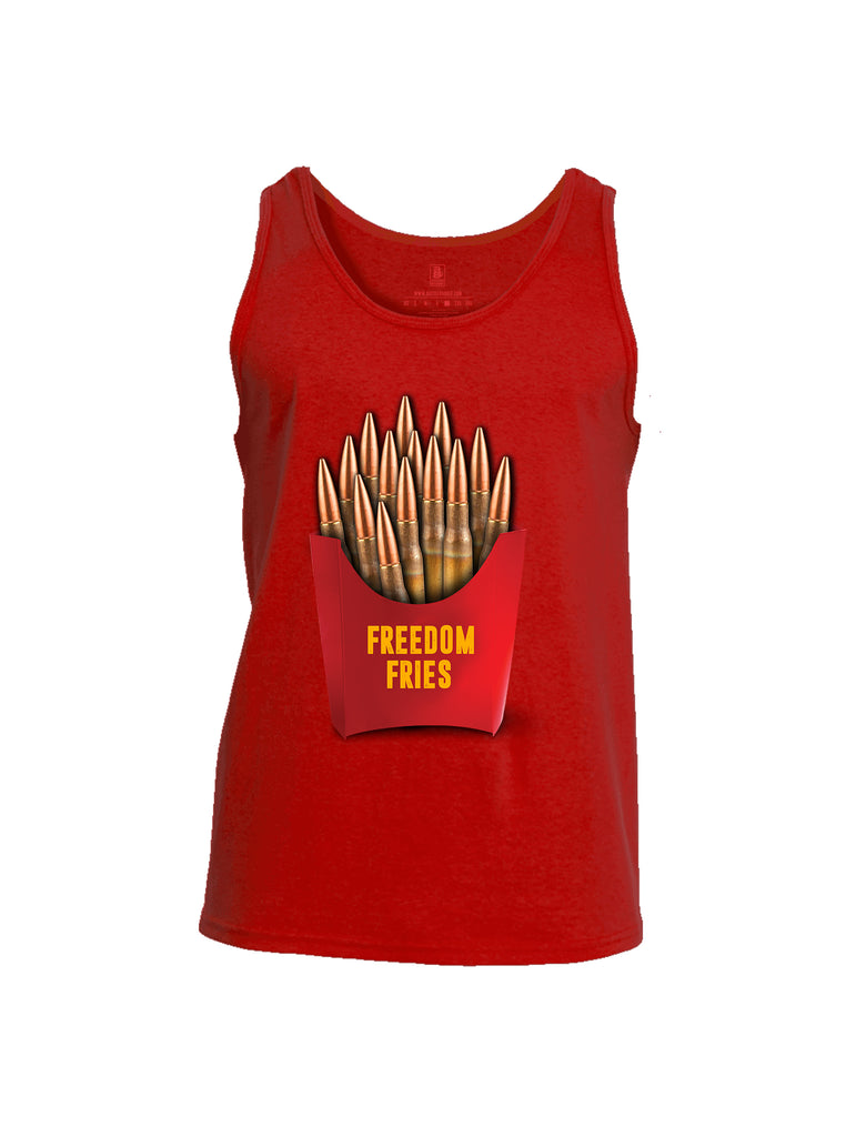 Battleraddle Freedom Fries Men Cotton Cotton Tank Top