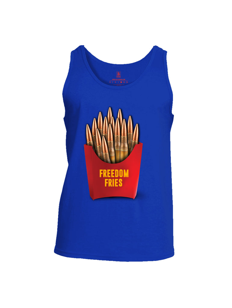 Battleraddle Freedom Fries Men Cotton Cotton Tank Top