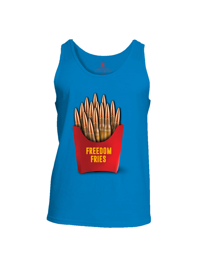 Battleraddle Freedom Fries Men Cotton Cotton Tank Top