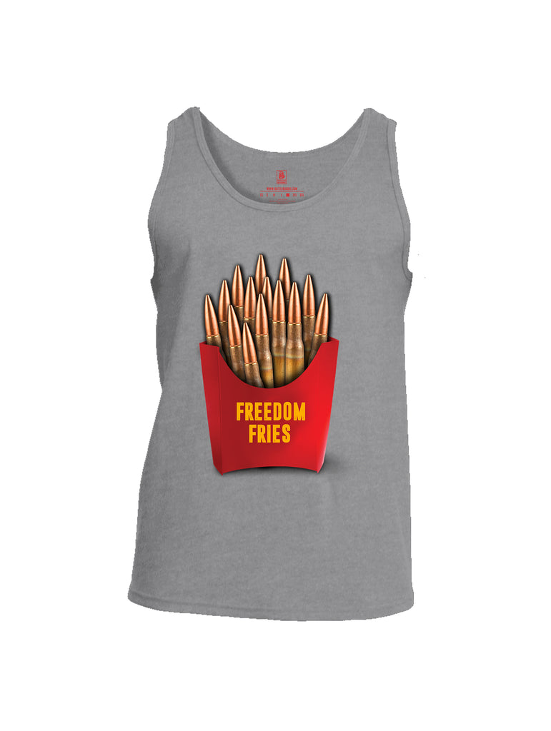 Battleraddle Freedom Fries Men Cotton Cotton Tank Top