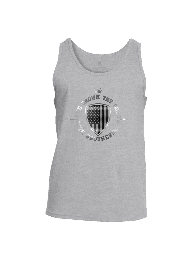 Battleraddle And Crown Thy Good With Brotherhood Mens Cotton Tank Top