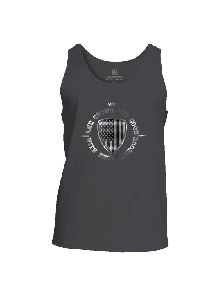 Battleraddle And Crown Thy Good With Brotherhood Mens Cotton Tank Top