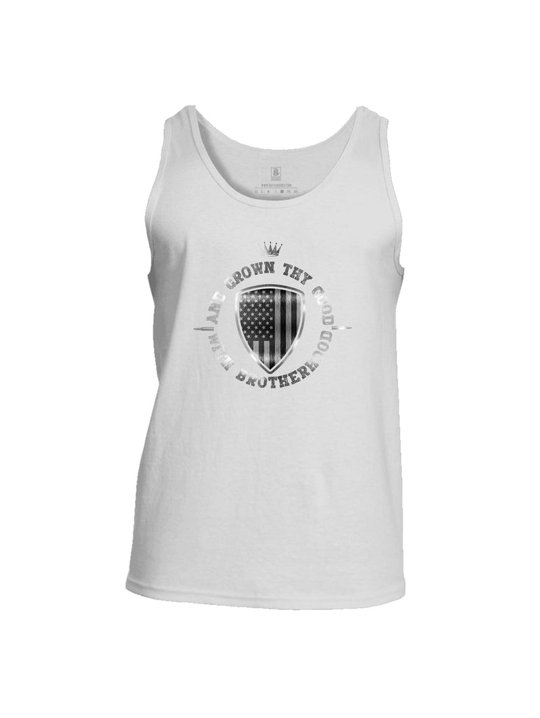 Battleraddle And Crown Thy Good With Brotherhood Mens Cotton Tank Top