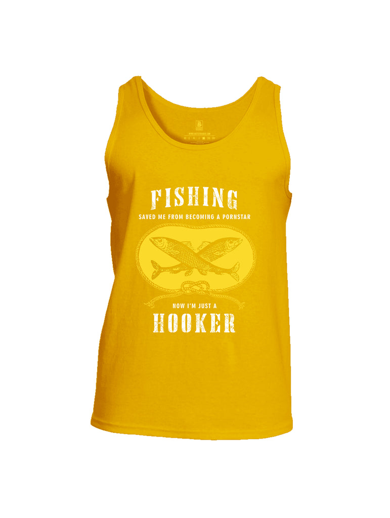 Battleraddle Fishing Saved me from Becoming a Pornstar Mens Cotton Tank Top