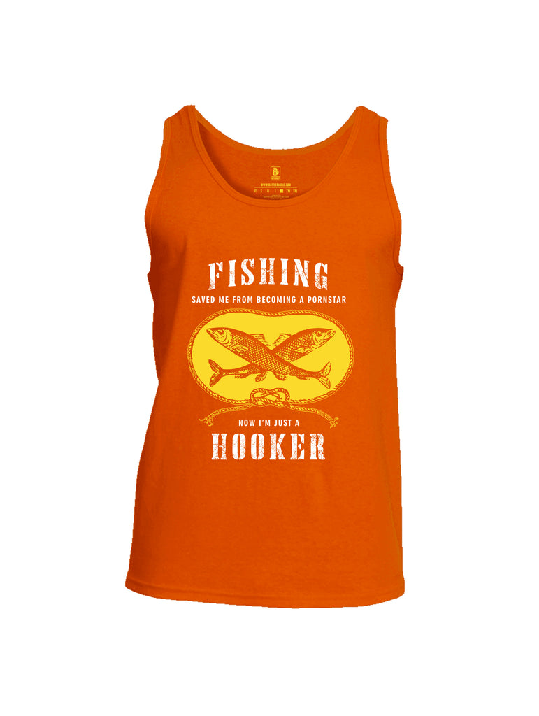 Battleraddle Fishing Saved me from Becoming a Pornstar Mens Cotton Tank Top