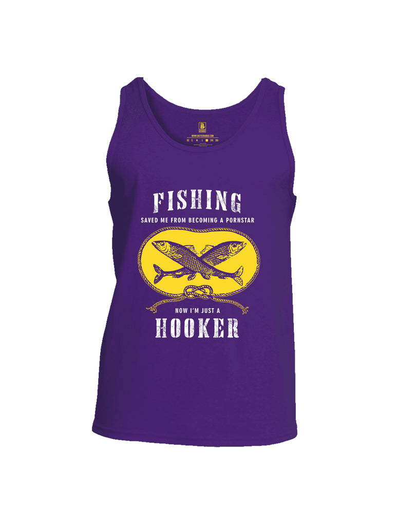 Battleraddle Fishing Saved me from Becoming a Pornstar Mens Cotton Tank Top