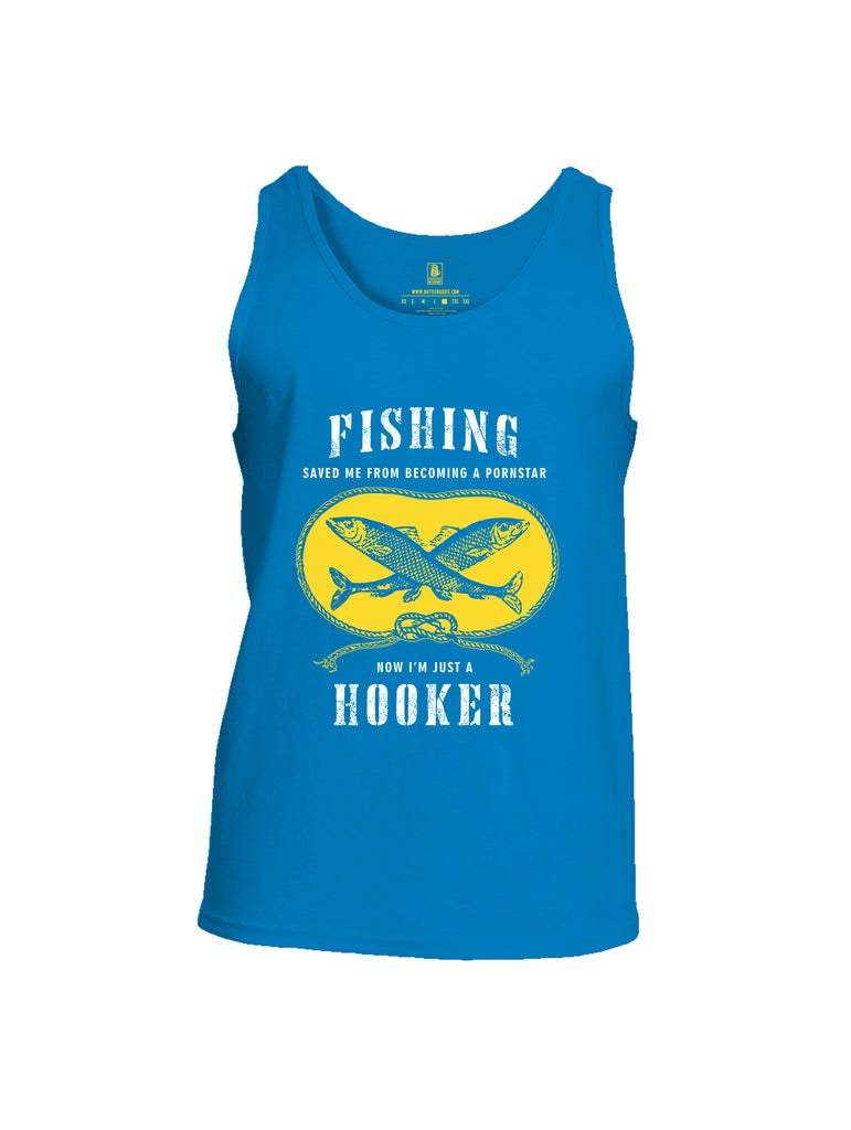 Battleraddle Fishing Saved me from Becoming a Pornstar Mens Cotton Tank Top