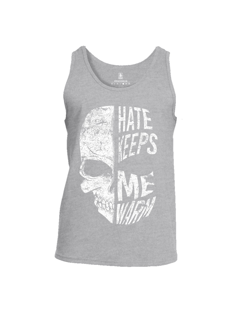 Battleraddle Hate Keeps Me Warm Skull Mens Cotton Tank Top