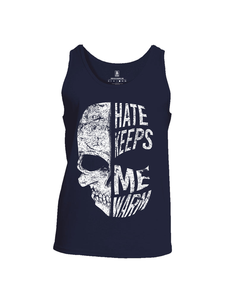 Battleraddle Hate Keeps Me Warm Skull Mens Cotton Tank Top