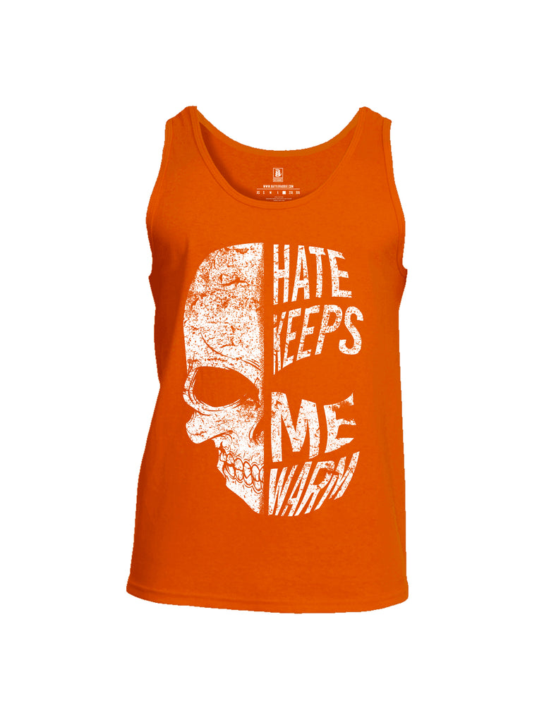 Battleraddle Hate Keeps Me Warm Skull Mens Cotton Tank Top