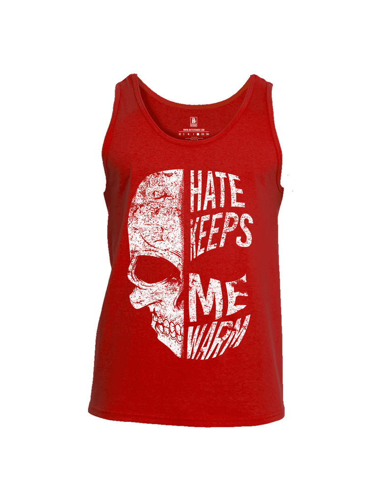 Battleraddle Hate Keeps Me Warm Skull Mens Cotton Tank Top