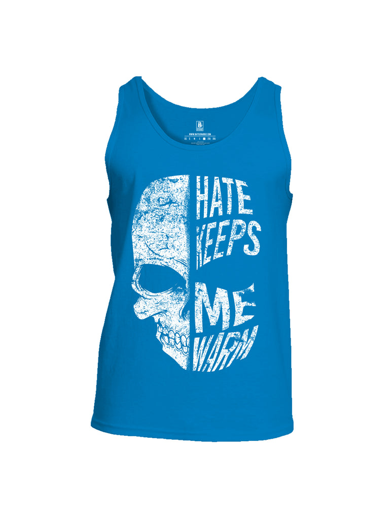 Battleraddle Hate Keeps Me Warm Skull Mens Cotton Tank Top