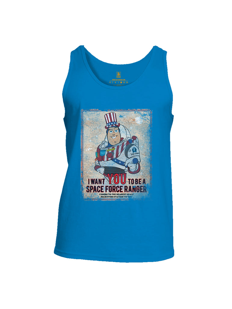 Battleraddle I Want You To Be A Space Force Ranger Mens Cotton Tank Top