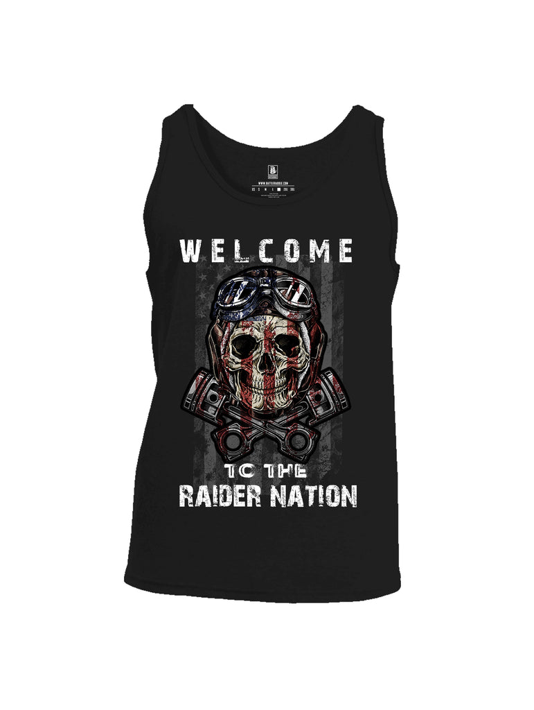 Battleraddle Welcome To The Raider Nation Mens Cotton Tank Top