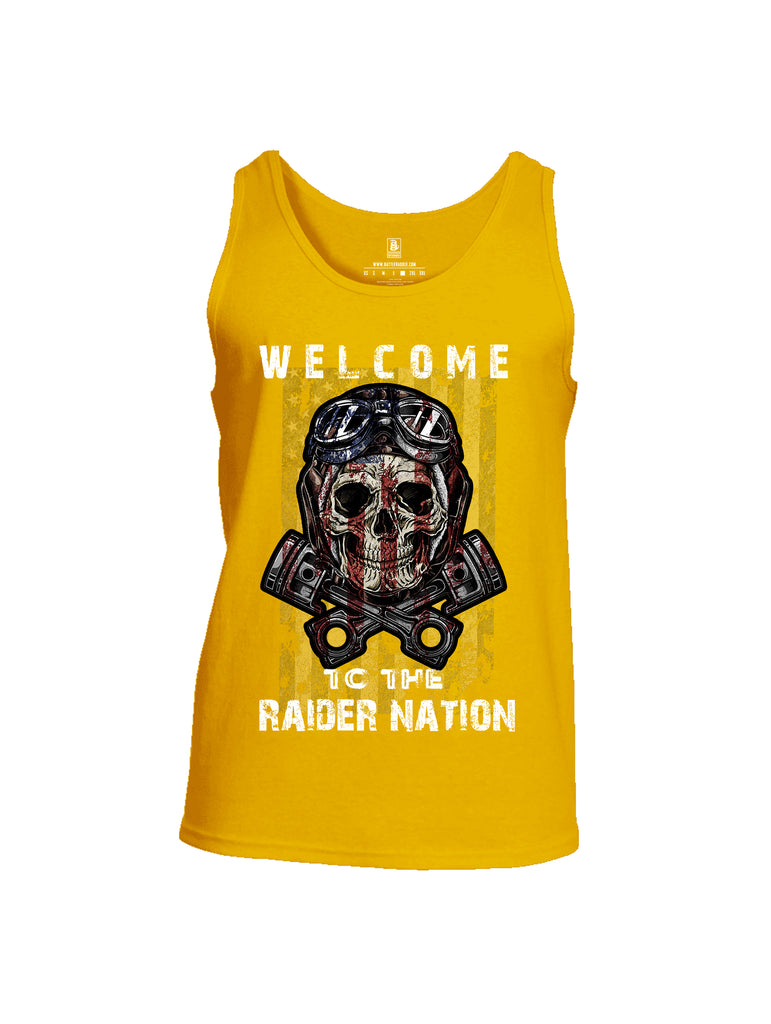 Battleraddle Welcome To The Raider Nation Mens Cotton Tank Top