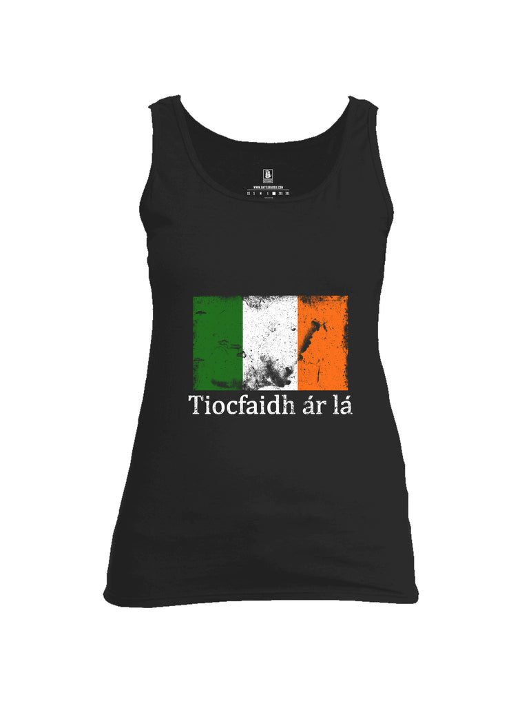 Battleraddle Tiocfaidh ar la Irish Flag Womens Cotton Tank Top