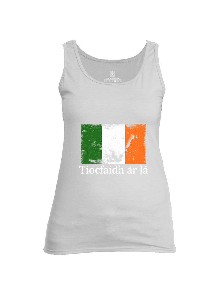 Battleraddle Tiocfaidh ar la Irish Flag Womens Cotton Tank Top