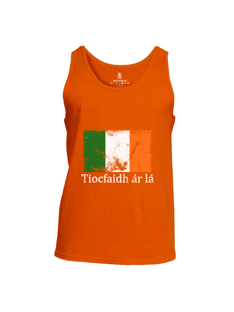 Battleraddle Tiocfaidh ar la Irish Flag Mens Cotton Tank Top
