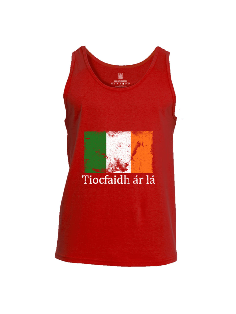 Battleraddle Tiocfaidh ar la Irish Flag Mens Cotton Tank Top