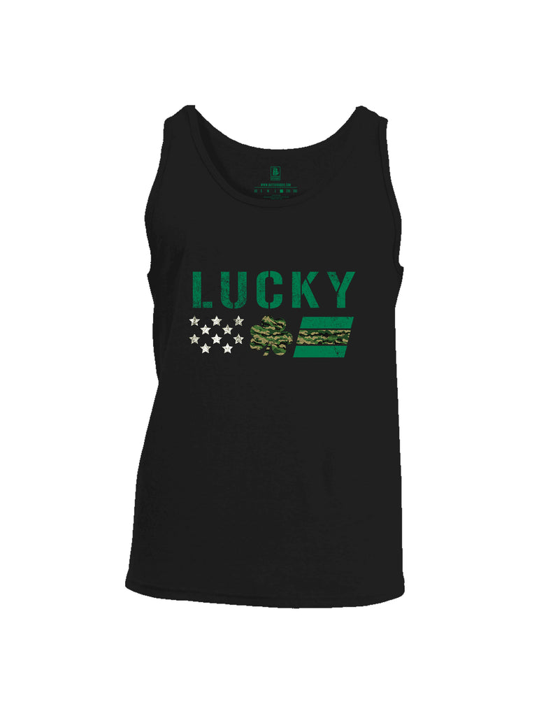Battleraddle Lucky Leaf Mens Cotton Tank Top