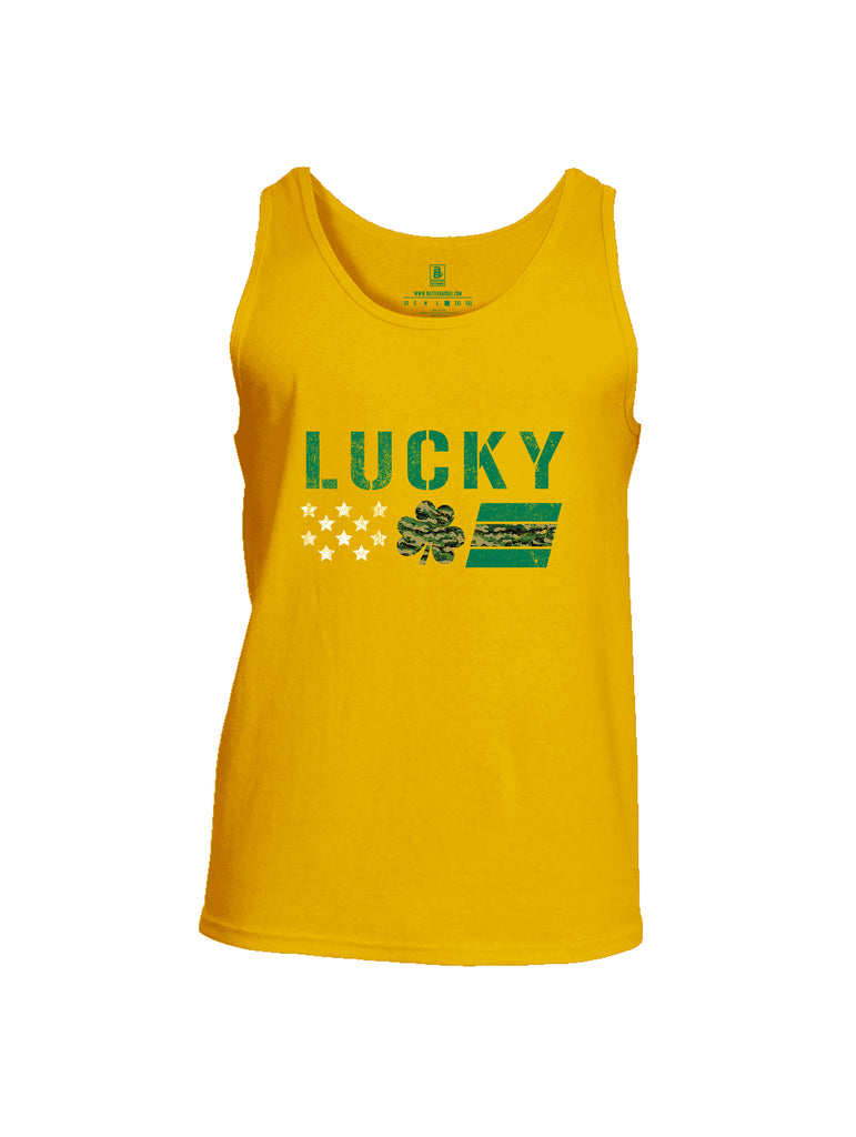 Battleraddle Lucky Leaf Mens Cotton Tank Top