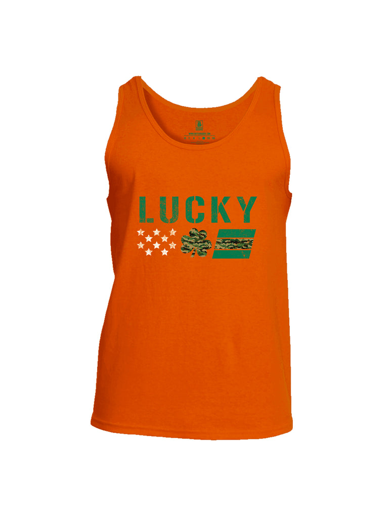 Battleraddle Lucky Leaf Mens Cotton Tank Top