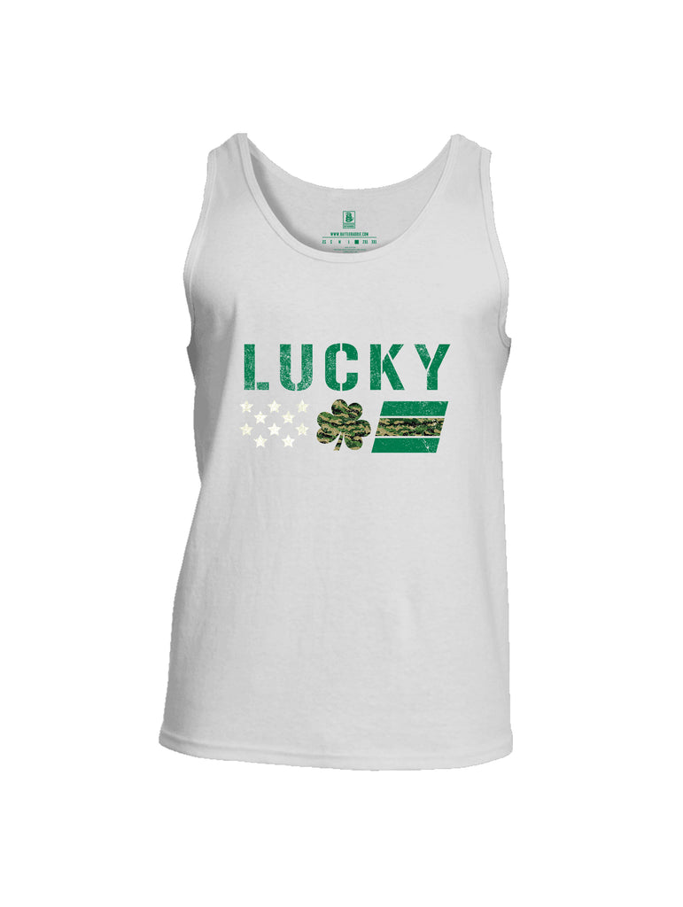 Battleraddle Lucky Leaf Mens Cotton Tank Top