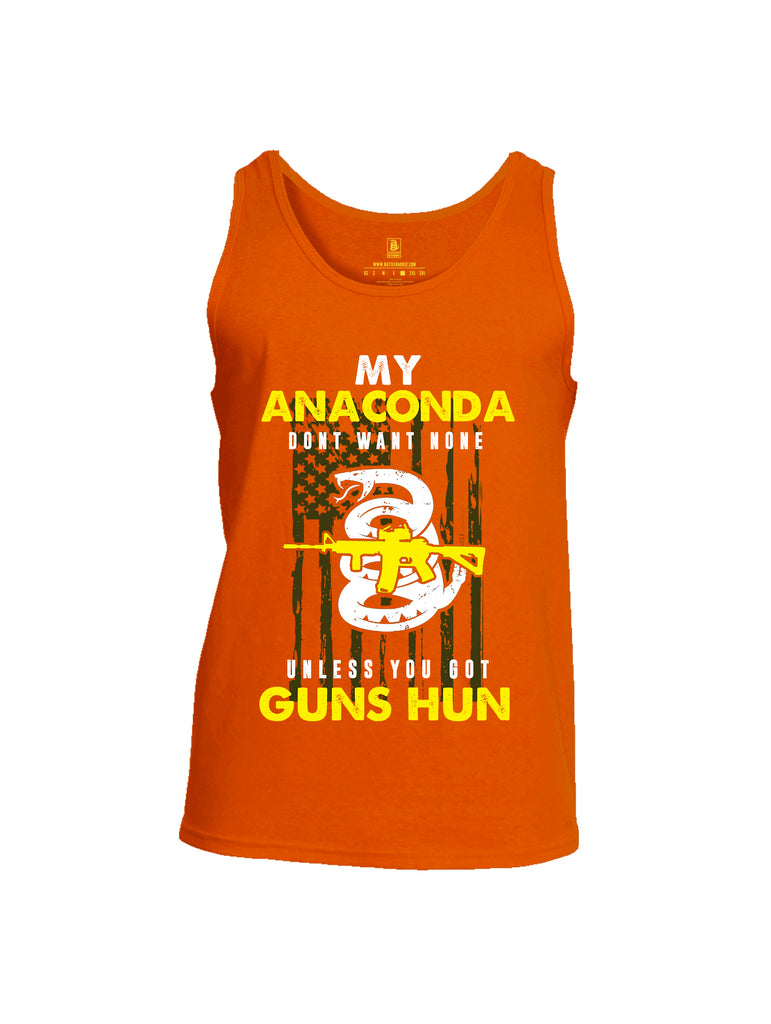 Battleraddle My Anaconda Dont Want None Unless You Got Guns Hun Mens Cotton Tank Top