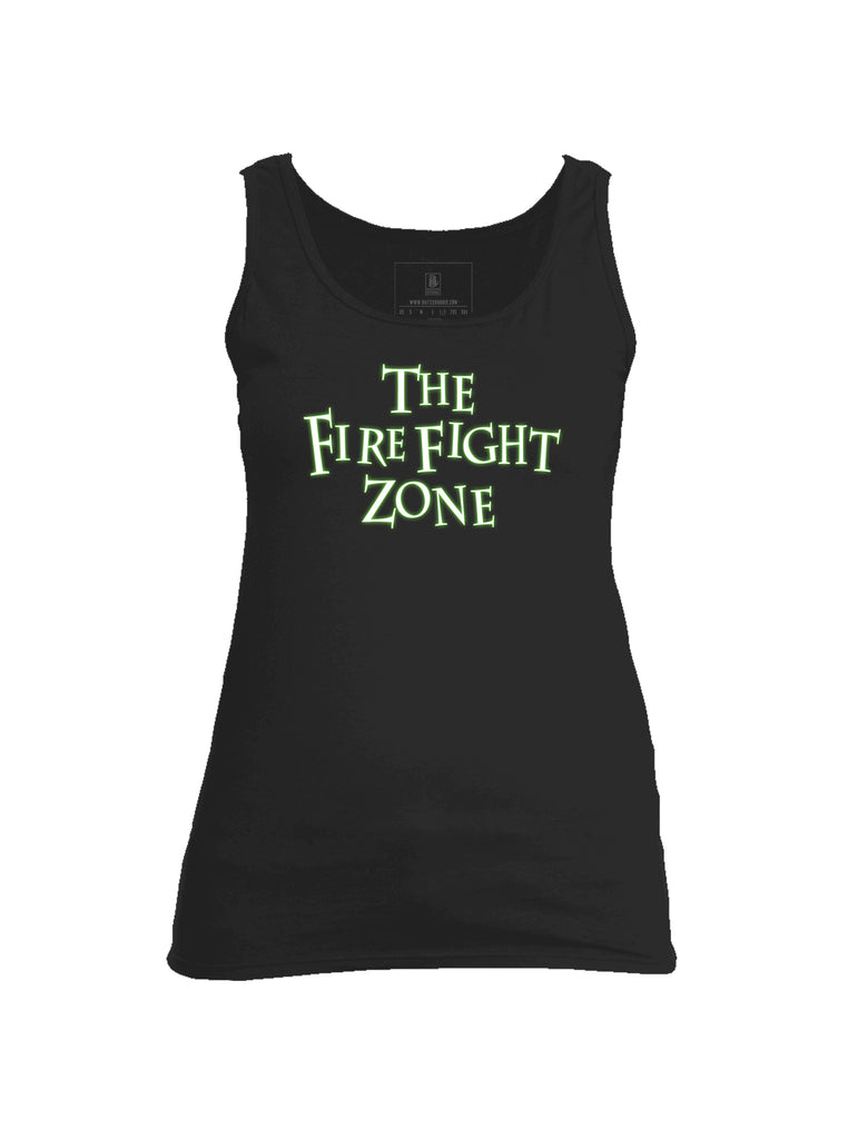 Battleraddle The Fire Fight Zone Womens Cotton Tank Top