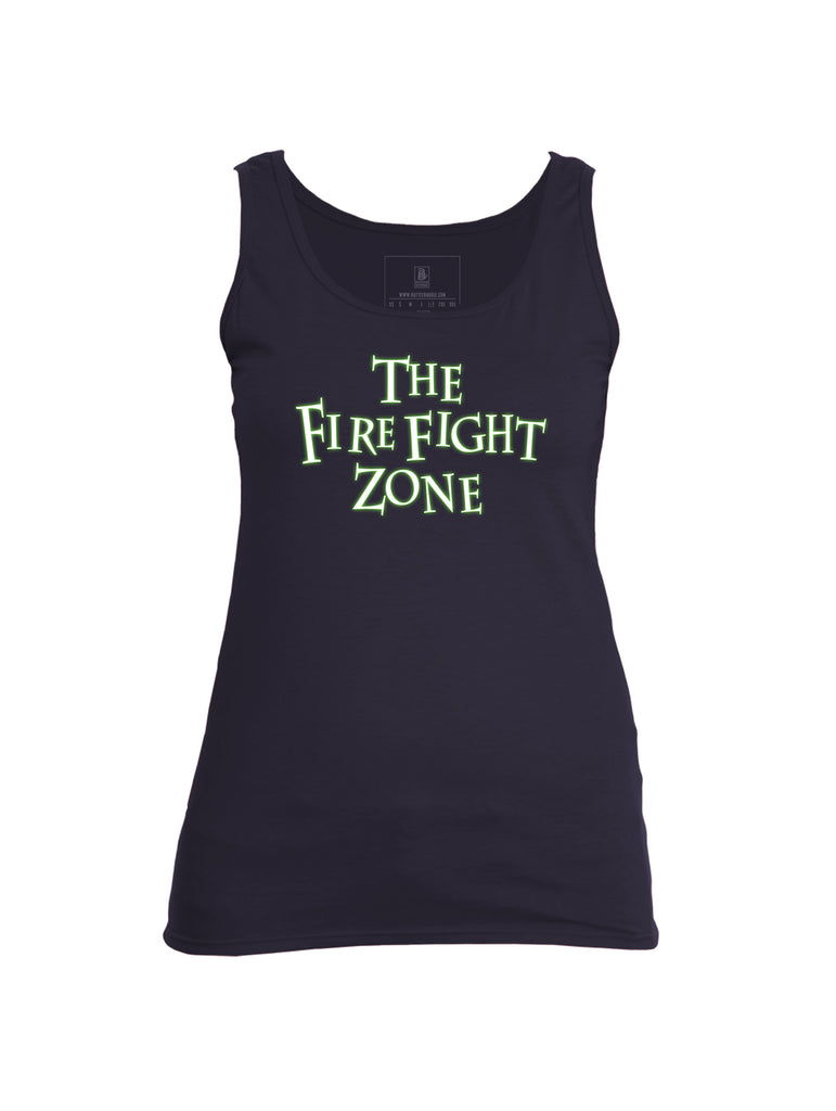 Battleraddle The Fire Fight Zone Womens Cotton Tank Top