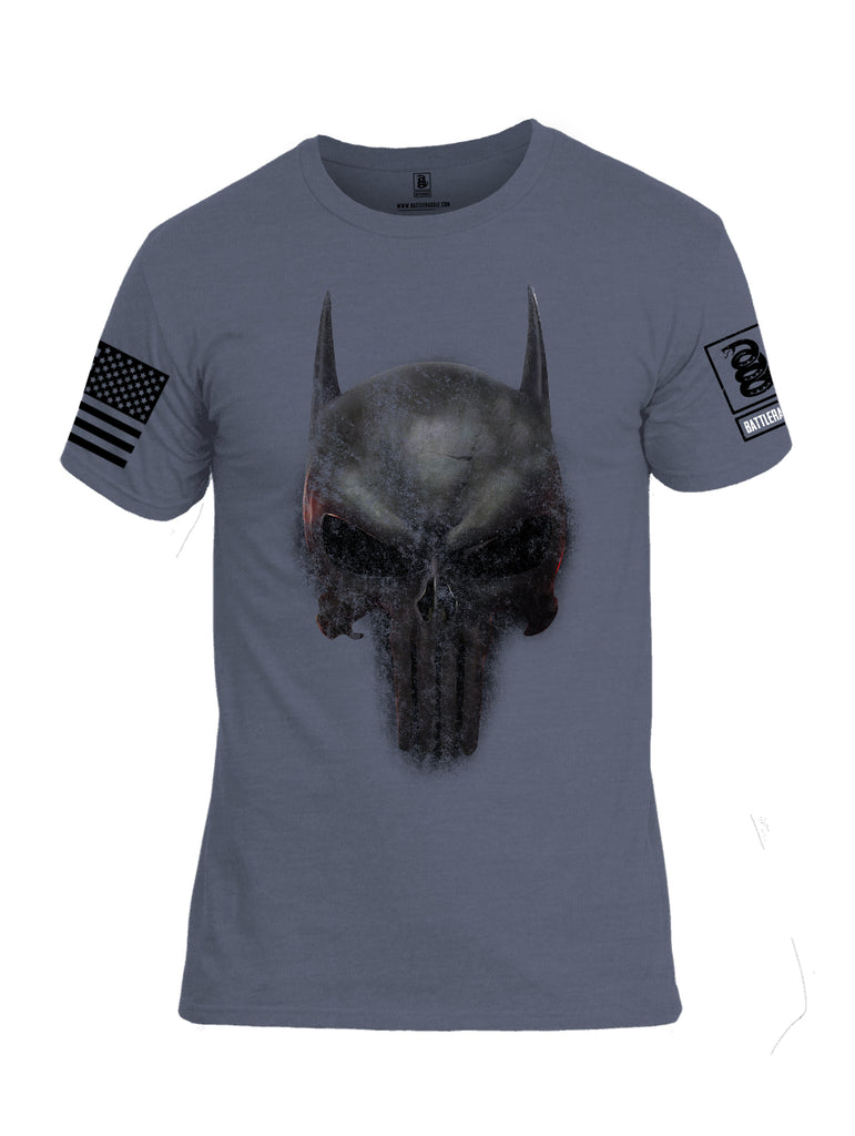 Battleraddle Mr. Vindicator Expounder Bat Black Sleeve Print Mens Cotton Crew Neck T Shirt
