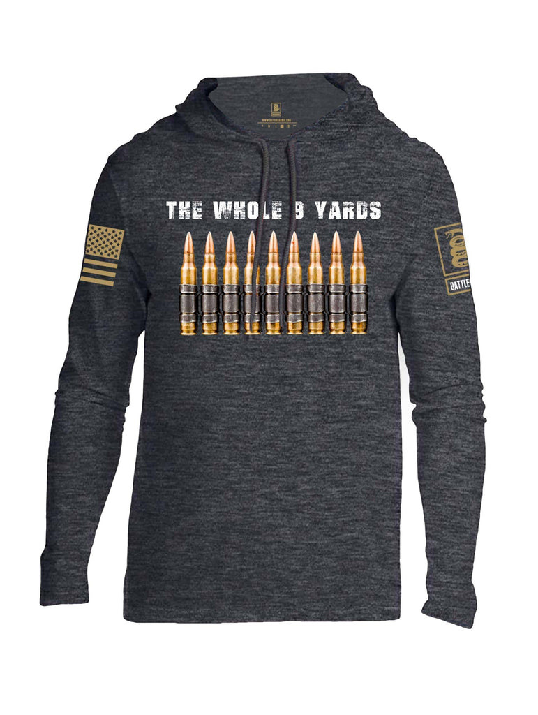 Battleraddle The Whole 9 Yards Brass Sleeve Print Mens Thin Cotton Lightweight Hoodie shirt|custom|veterans|Apparel-Mens Hoodie-Cotton