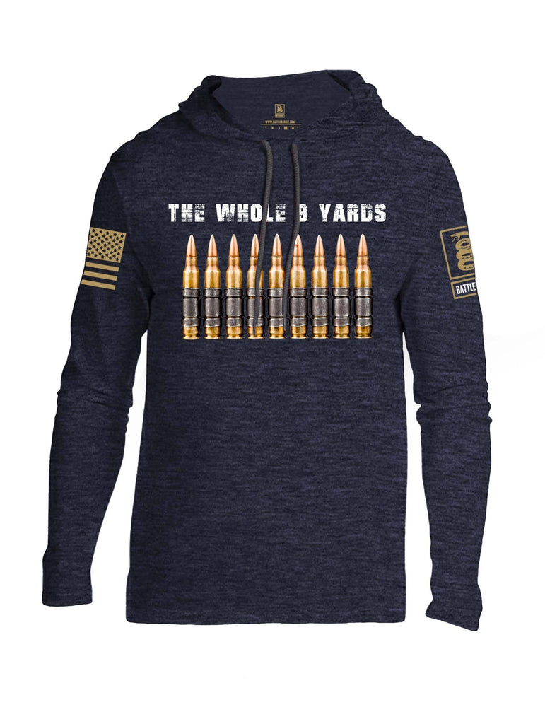 Battleraddle The Whole 9 Yards Brass Sleeve Print Mens Thin Cotton Lightweight Hoodie shirt|custom|veterans|Apparel-Mens Hoodie-Cotton