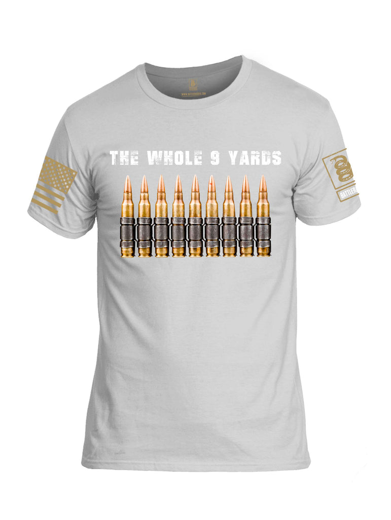 Battleraddle The Whole 9 Yards Brass Sleeve Print Mens Cotton Crew Neck T Shirt