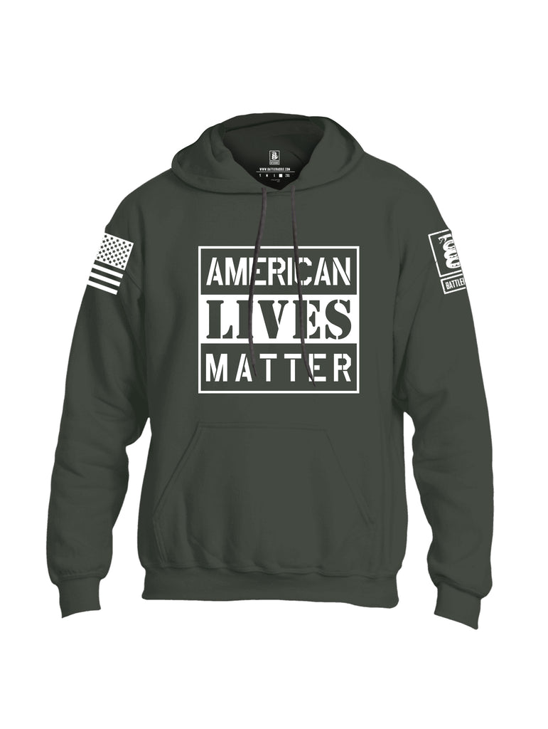 Battleraddle American Lives Matter Uni Cotton Blended Hoodie With Pockets