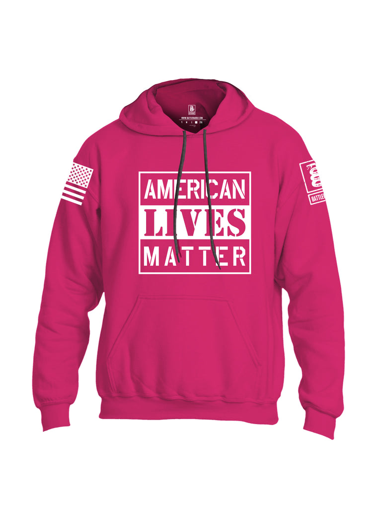 Battleraddle American Lives Matter Uni Cotton Blended Hoodie With Pockets