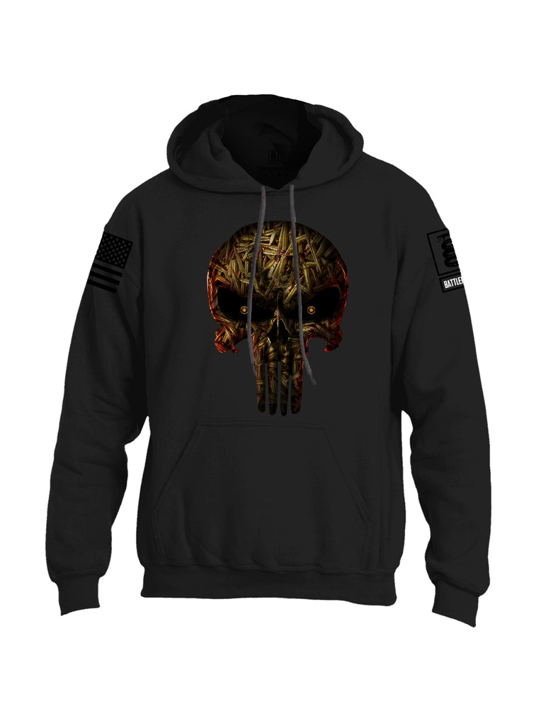 Battleraddle Expounder Bullet Rounds Black Sleeve Print Mens Blended Hoodie With Pockets