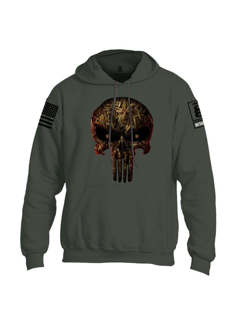 Battleraddle Expounder Bullet Rounds Black Sleeve Print Mens Blended Hoodie With Pockets