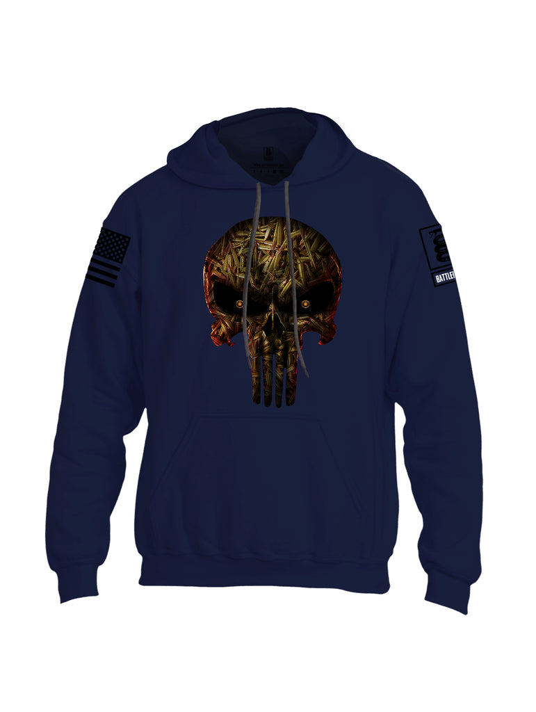 Battleraddle Expounder Bullet Rounds Black Sleeve Print Mens Blended Hoodie With Pockets