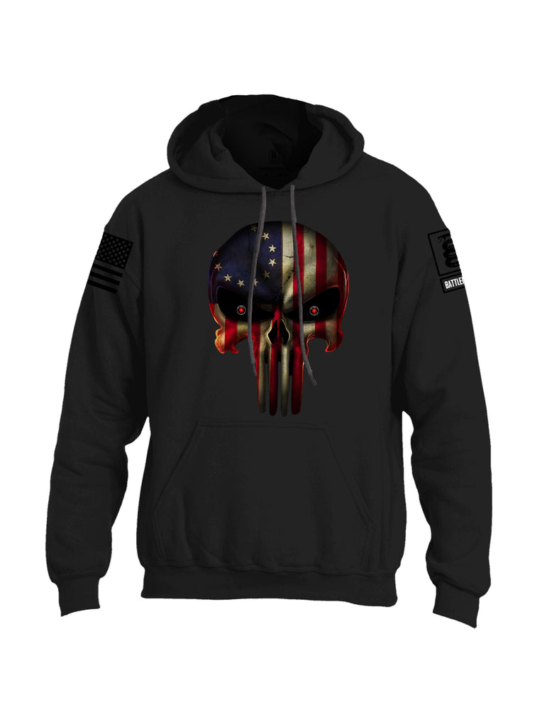 Battleraddle Expounder Colony Flag Black Sleeve Print Mens Blended Hoodie With Pockets