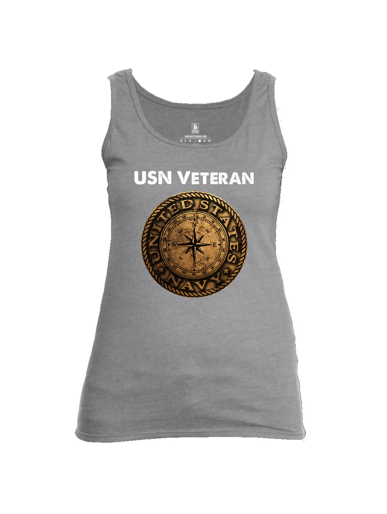 Battleraddle USN Veteran Compass Womens Cotton Tank Top